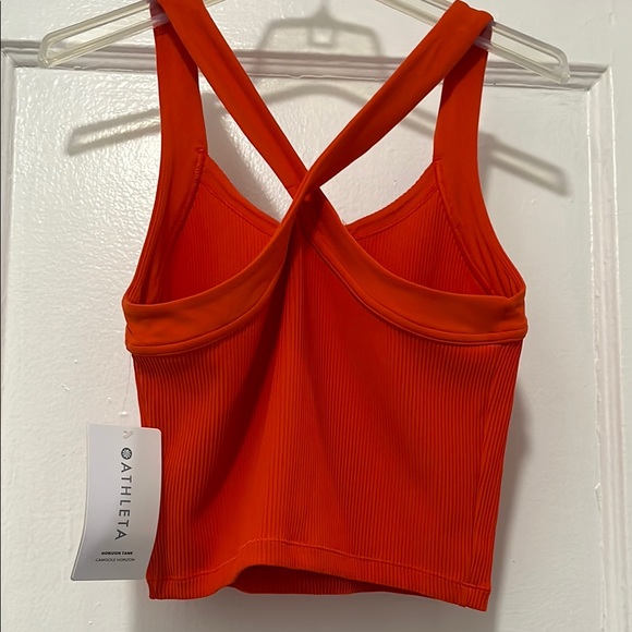 Athleta Bright Orange Cross-Back Tank - Picture 2 of 3